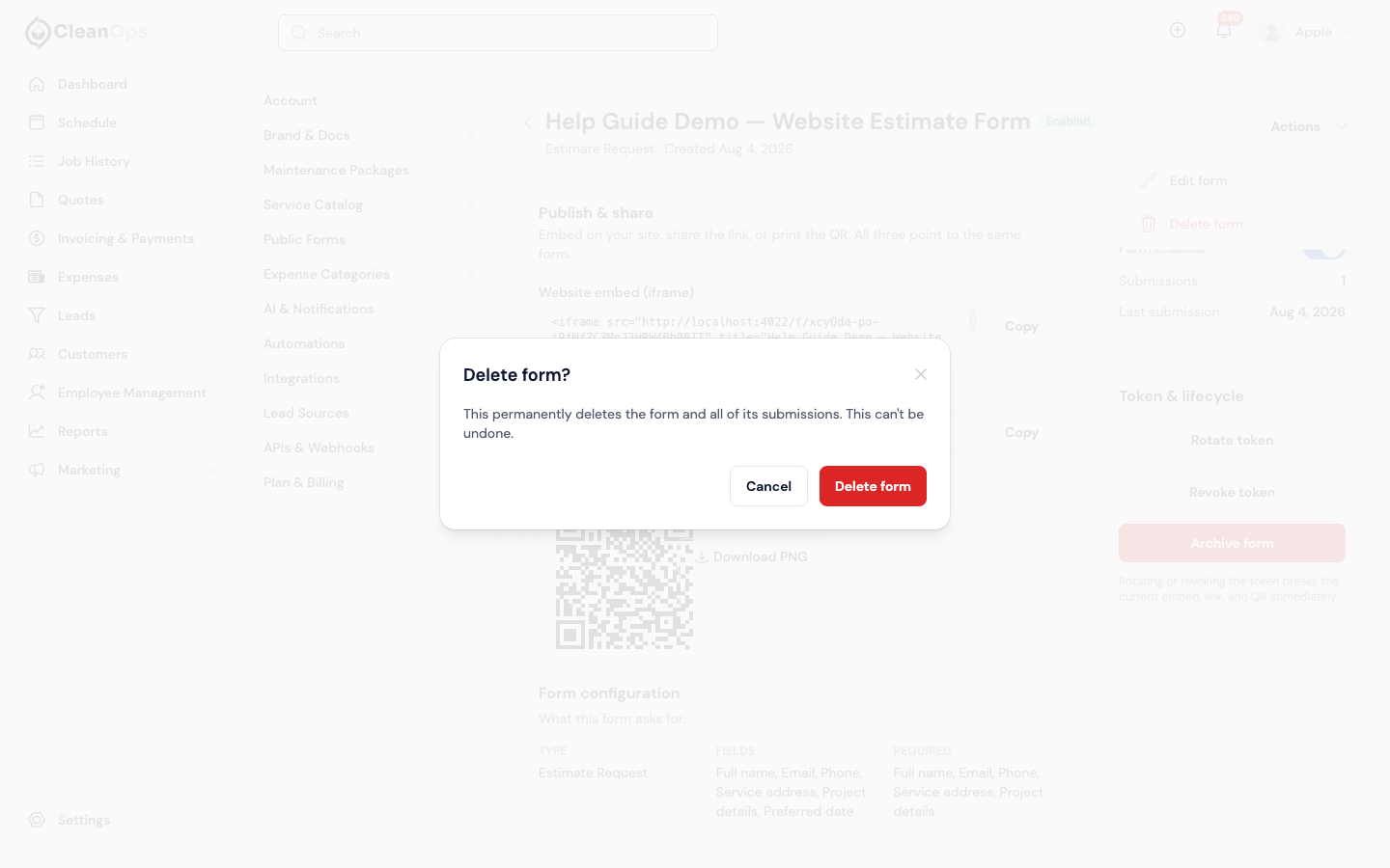 Screenshot — Review permanent deletion safely