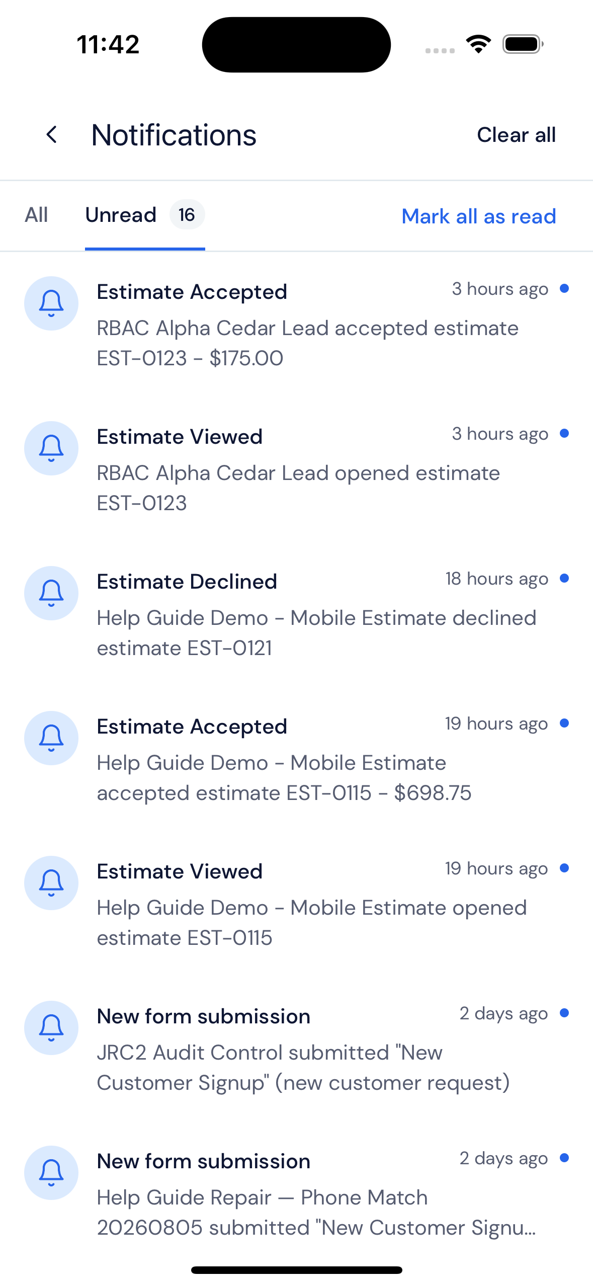 Screenshot — Know when the lead responds