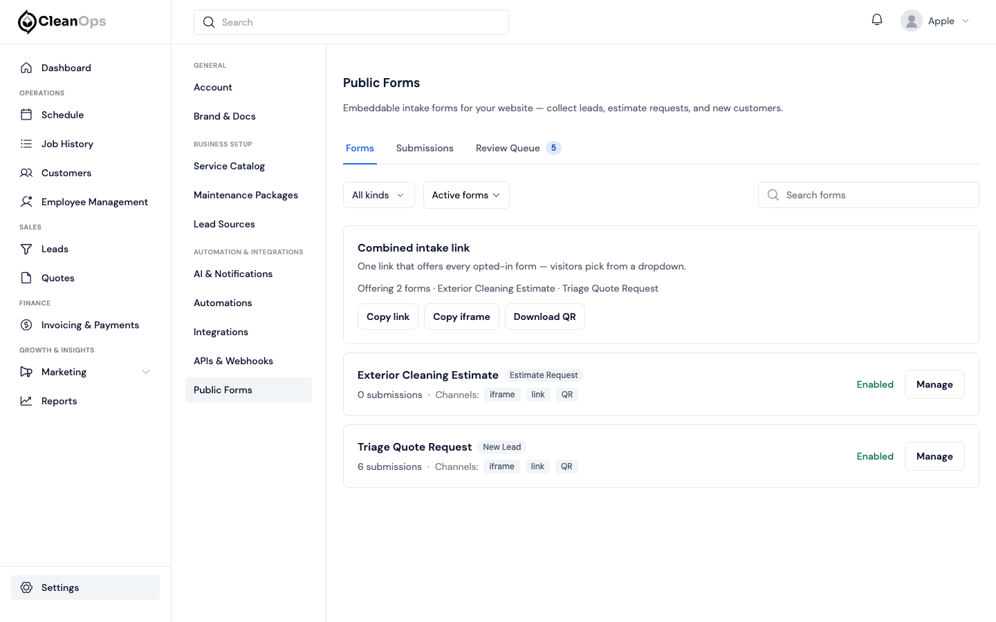 Screenshot — When sharing is refused or unavailable